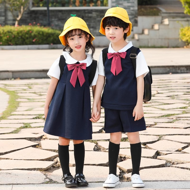 元旦儿童大合唱团表演服装中小学生英伦风诗歌朗诵演出服运动会服 - 图2