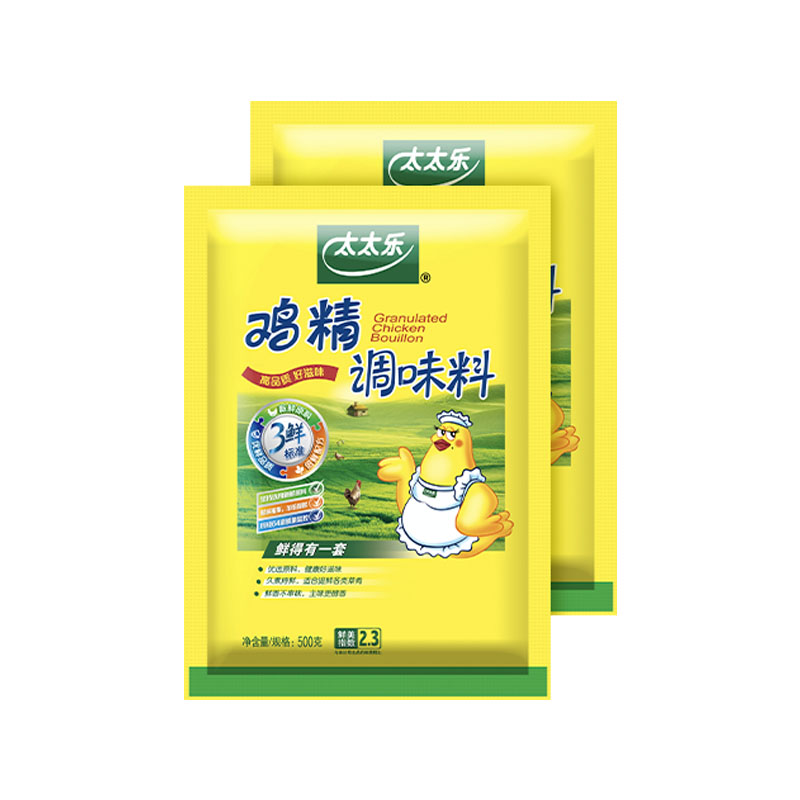 【官方旗舰店】太太乐三鲜鸡精500g*2大袋厨房商用家用炒菜调料 - 图0