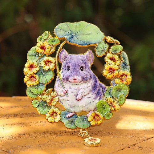 2026年萌宠花园AR金属冰箱贴磁吸铁装饰可爱兔柯基卡通文创纪念品 - 图3