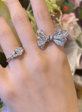 gr@平替在逃公主戒指925银轻奢