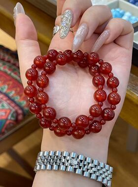 红玛瑙手串手链普陀山