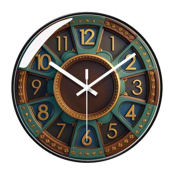 Yipula 7173 wall clock Mediterranean European style wall clock creative living room light luxury clock bedroom ultra-quiet quartz clock