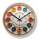 Yipula 7125 wall clock creative personality art clock living room new quartz clock home silent sweep second wall clock