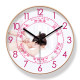 Beauty salon health club wall clock silent sweep seconds