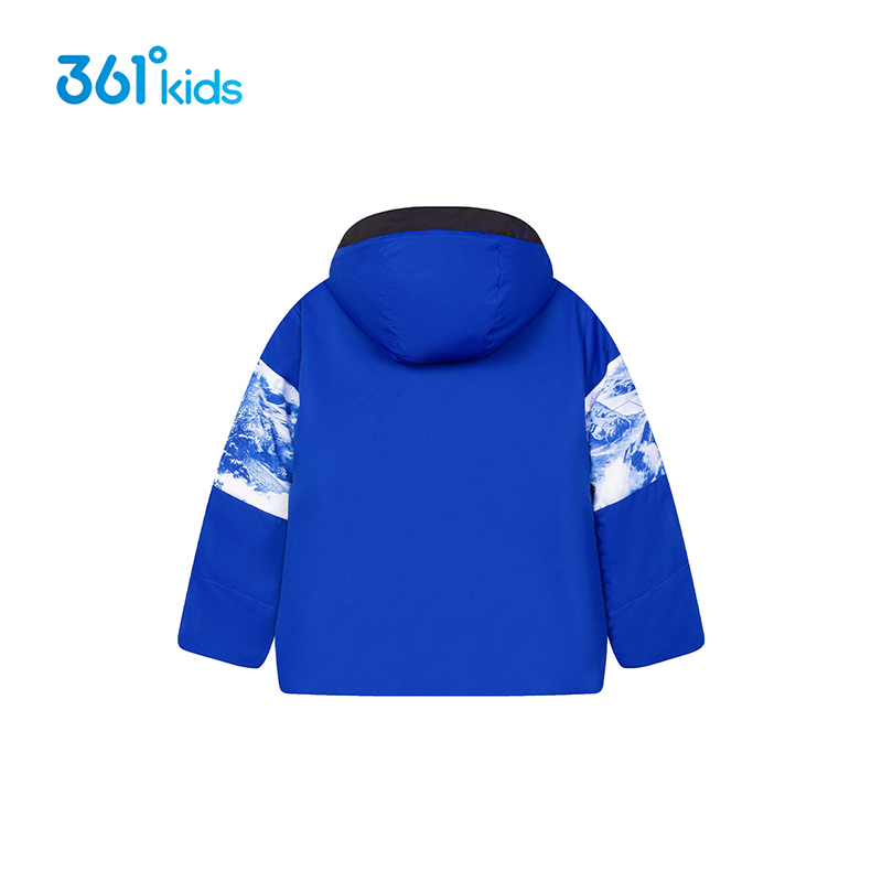 361°男童棉服连帽新品冬季防风中大童加厚保暖外套K52342802 - 图0