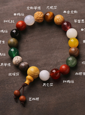 十八籽菩提手串十八子文玩菩提手链寺庙景区结缘纪念品礼物