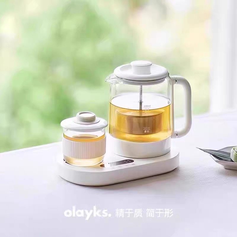 olayks立时养生壶小型办公室恒温多功能家用玻璃烧水壶花茶壶,淘宝优惠券,粉丝福利购,淘宝优惠卷