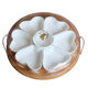 Yuelong Ceramic Heart Shaped Dinner Plate with Lid for Party
