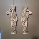 欧式复古3D打印人物墙饰摆件