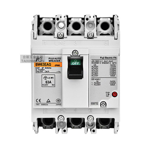 日本富S士塑壳断路器BW32AAG 63EGA BW50 BW160 250EAGC空气开关 - 图3