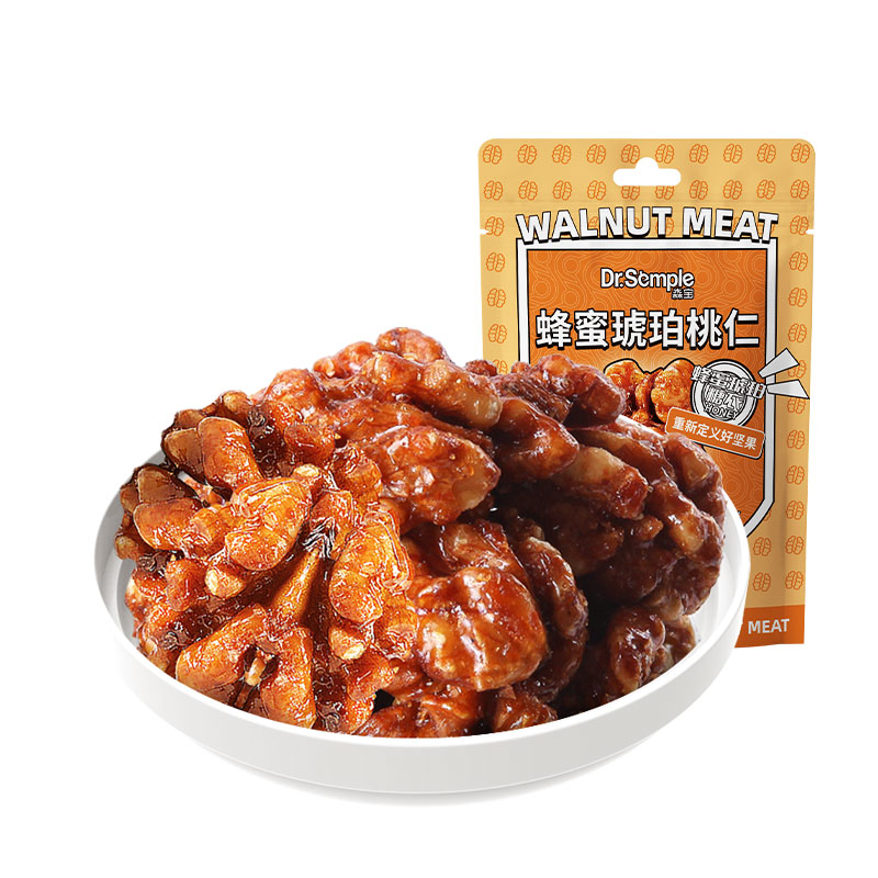 森宝蜂蜜琥珀核桃88g小包装零食坚果
