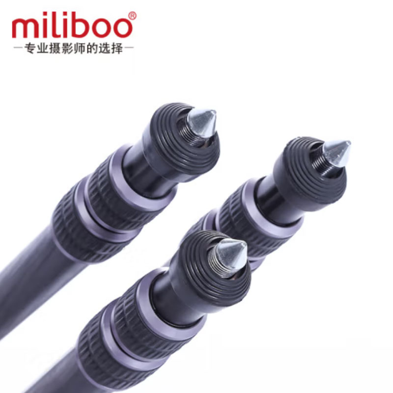 miliboo 米泊 狮王4号 碳纤维三脚架 单反微单摄像机脚架 摄影摄像打鸟专业支架稳定 不含云台