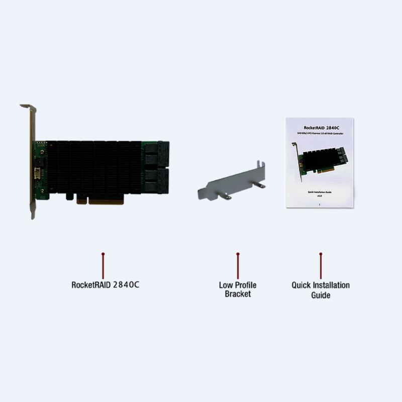 火箭 RocketRAID RR2840C SAS 6Gb RAID 阵列卡 磁盘阵列卡  含税 - 图3