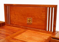 Красный кровати 缅甸花梨红木床榫卯红木家具原木双人床中式仿古实木大果紫檀