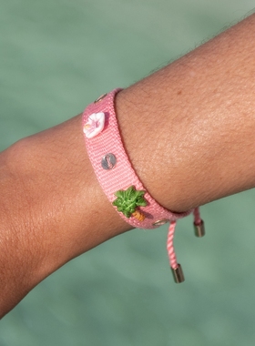 【官方授权】NACH娜趣25夏威夷热带鱼海星椰树木槿花编织抽绳手绳