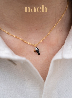 NACH巨嘴鸟大象兰花天堂鸟花项链