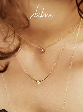 巴黎设计师BDM代购Shadow多色水晶欧泊石切面圆环小清新耳钉项链