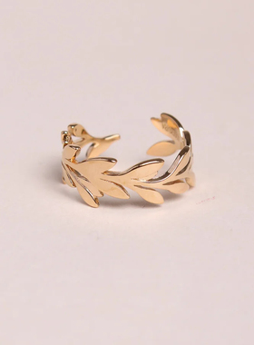 法国小众设计师WAEKURA品牌24春天系列Annie月桂叶优雅活口戒指