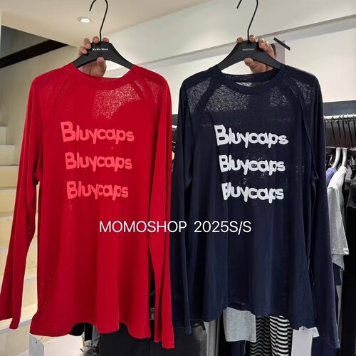 Momo家2026夏季新款韩版百搭显瘦泡泡字母印花设计感防晒衫T恤女 - 图0
