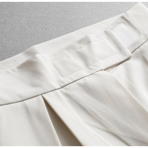 纯色宽松松弛感高腰显瘦阔腿裤西裤气质通勤百搭女裤休闲裤L271 - 图1