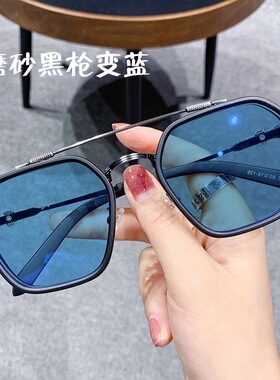 变色偏光驾驶近视双梁太阳镜