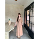 ເສື້ອຍືດຄໍ V-neck ruffled ແບບຝຣັ່ງ