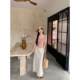 ຊຸດເສື້ອຍືດຄໍ V-neck camisole ລະດູຮ້ອນສອງສິ້ນ