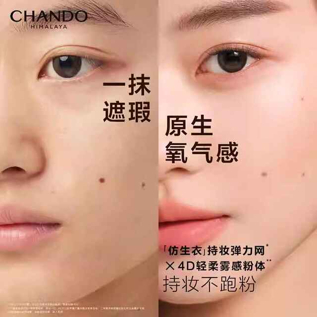 Chando Liquid Foundation Concealer, ຄວບຄຸມຄວາມມັນ, ສົດຊື່ນແລະບໍ່ເປັນ greasy