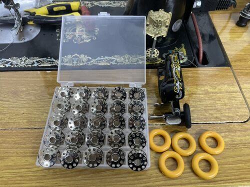 一级芳华真善美蝴蝶老式家用缝纫机多功能缝纫机锁芯线芯梭子锁子 - 图3