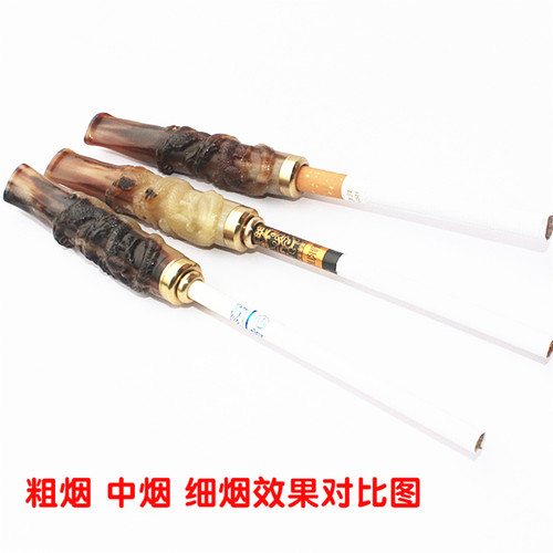 通用粗烟转细烟转换头中支烟女士烟铜头哎喜烟专用烟头烟嘴配件 - 图1