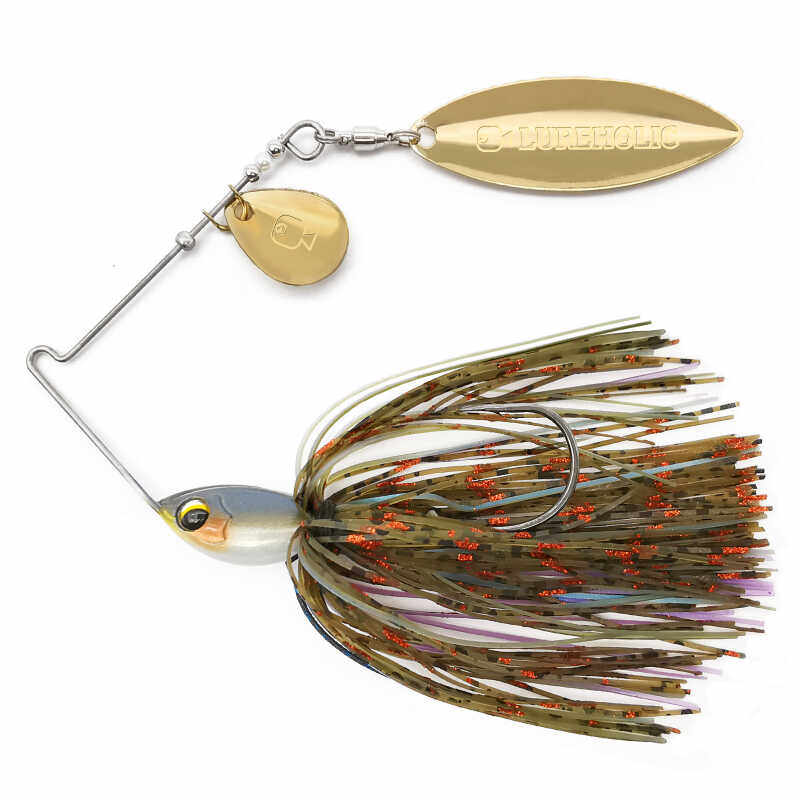 Lureholic高速复合旋转亮片7g~18g路亚饵胡须佬鲈鱼Spinner Bait,淘宝优惠券,粉丝福利购,淘宝优惠卷