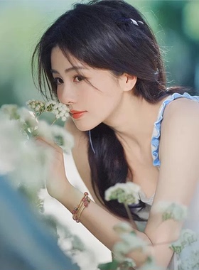 白鹿同款叠戴珍珠手串水晶串珠手链女高级感2026新款手饰品巨好看