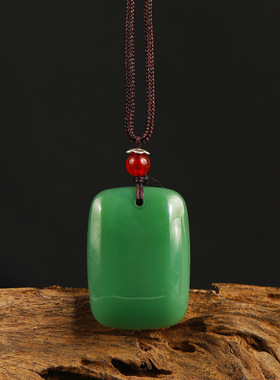 仿和田玉事牌吊坠男女款流行饰品玉牌玉石吊坠项链挂件厂家批发