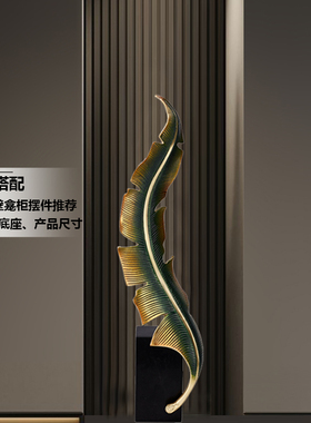 新中式客厅玄关柜高长形摆件