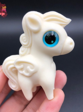 象牙果小马宝莉小马摆件生肖马手把件儿童玩偶公仔家居工艺品送礼