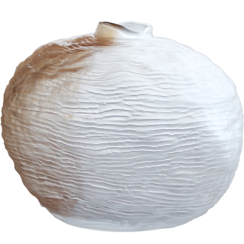 简约创意玻璃花瓶琉璃纹理设计家居客厅电器柜茶几插花装饰摆件,淘宝优惠券,粉丝福利购,淘宝优惠卷