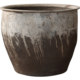 Large diameter wabi-sabi flower pots and flower vessels for Chinese gardens
