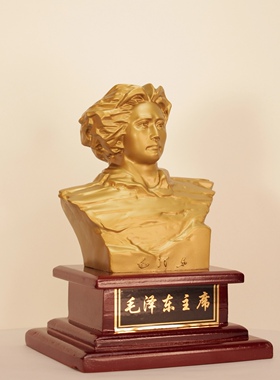 毛主席黄铜半身胸像摆件礼物