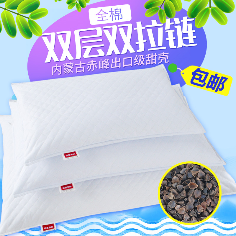 蕎麥枕 蕎麥枕頭 全蕎麥皮枕芯 純蕎麥殼成人枕 兒童蕎麥頸椎枕頭