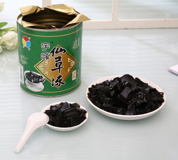 宇峰仙草冻 即食2.85kg罐装烧仙草龟苓膏 甜品 奶茶店原料 包邮 - 图0