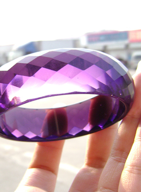 紫水晶刻面代写祝福贺卡夏日手镯