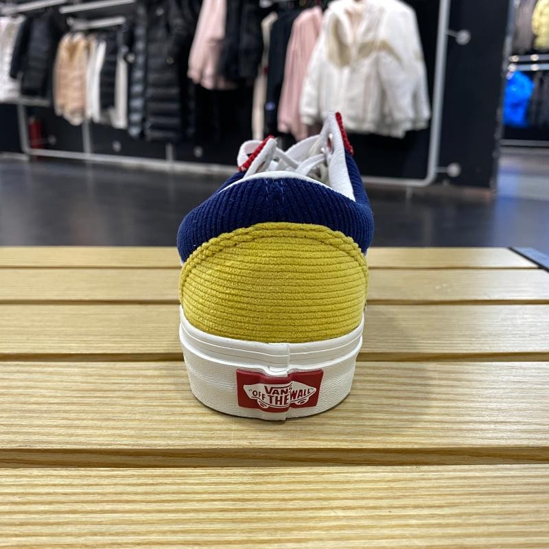 VANS范斯正品男女鞋22冬新款彩色灯芯绒休闲低帮板鞋 VN0A5KRF94M - 图2