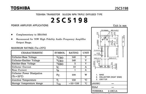 进口原装A1941 C5198 发烧音频功放板配对管 2SA1941 2SC5198包邮 - 图3