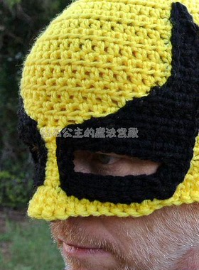 情侣手工男女毛线美国队长针头套