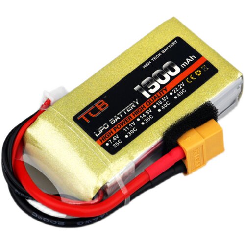 TCB高倍率航模电池1300mAH25C45C适用于遥控飞机车船3S2S玩具模型 - 图3