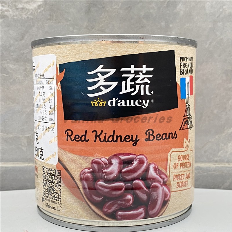 400g D'aucy Peas Beans法国多蔬青豆芸豆豌豆鹰嘴豆蔬菜玉米罐头 - 图0