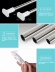 Miễn phí đấm kính thiên văn thanh rèm tắm treo quần áo mát mẻ quần áo cực phòng tắm nhà vệ sinh khung rèm thanh phòng ngủ cực - Phụ kiện rèm cửa thanh treo màn rèm cửa Phụ kiện rèm cửa