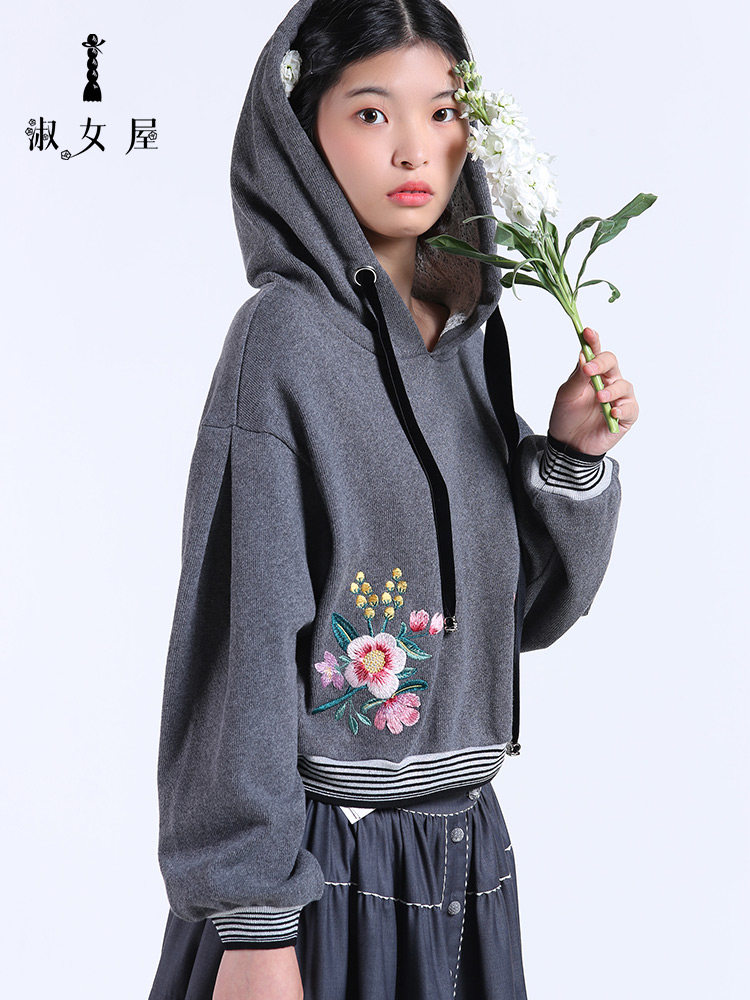 淑女屋旗舰店官网秋冬新款棉新卫衣 淑女屋卫衣/绒衫