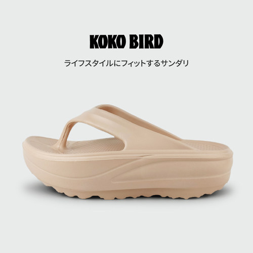 日本KOKOBIRD厚底拖鞋女夏季外穿25新款软底增高凉拖鞋夹脚人字拖 - 图1