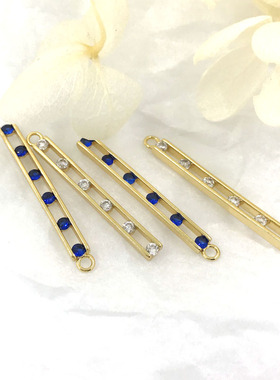 镀真金挂件镶钻韩版饰品吊坠